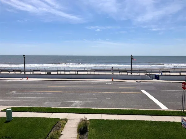 a view of an ocean beach