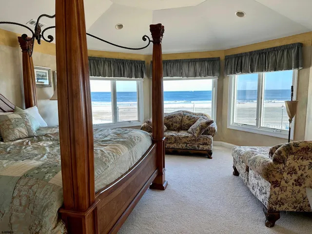 a view of a swimming pool and an outdoor space