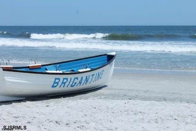 a view of beach and ocean