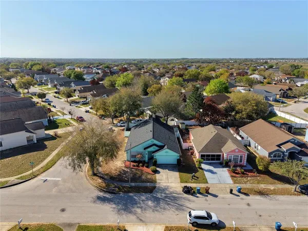 an aerial view of a