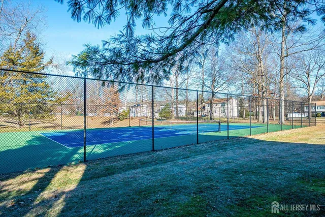 a view of yard with swimming pool