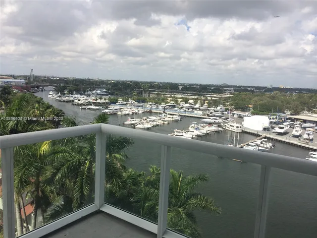 a view of a city skyline from a balcony
