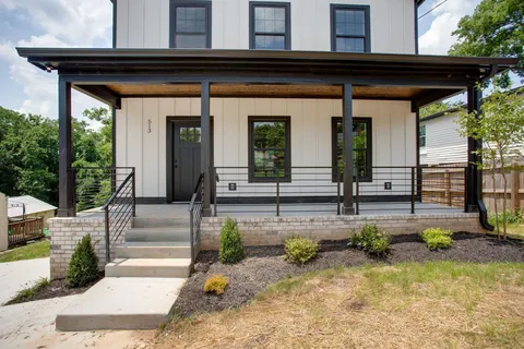 a view of a entryway door front of house