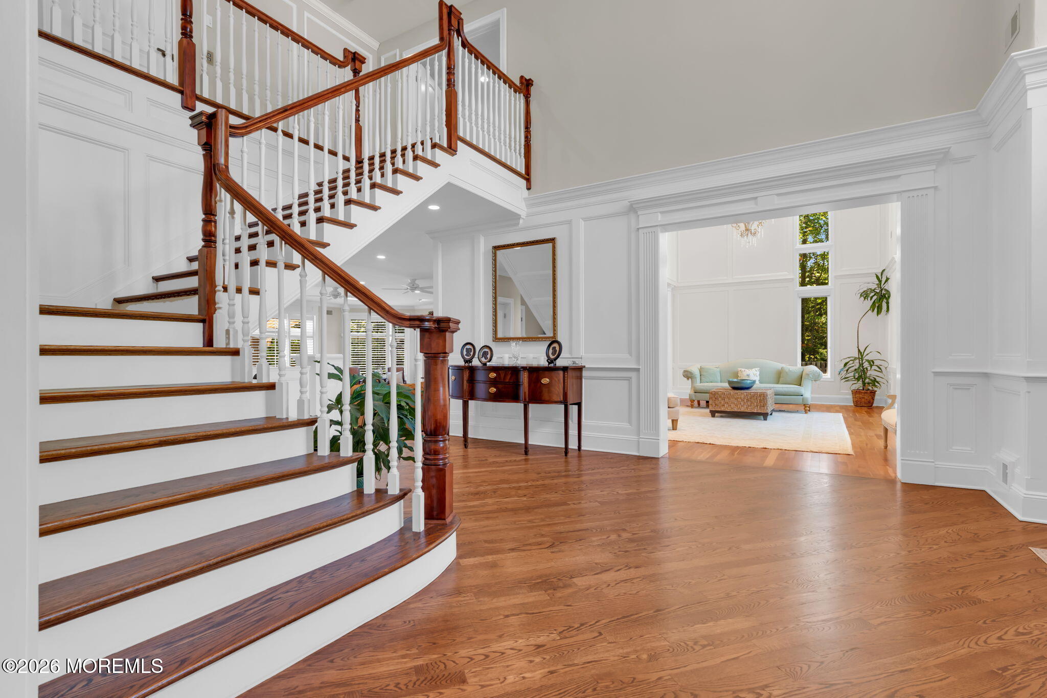 672 Winding River Road Brick, NJ 08724 - Photo 10 of 111 a view of entryway livingroom and hall with wooden floor