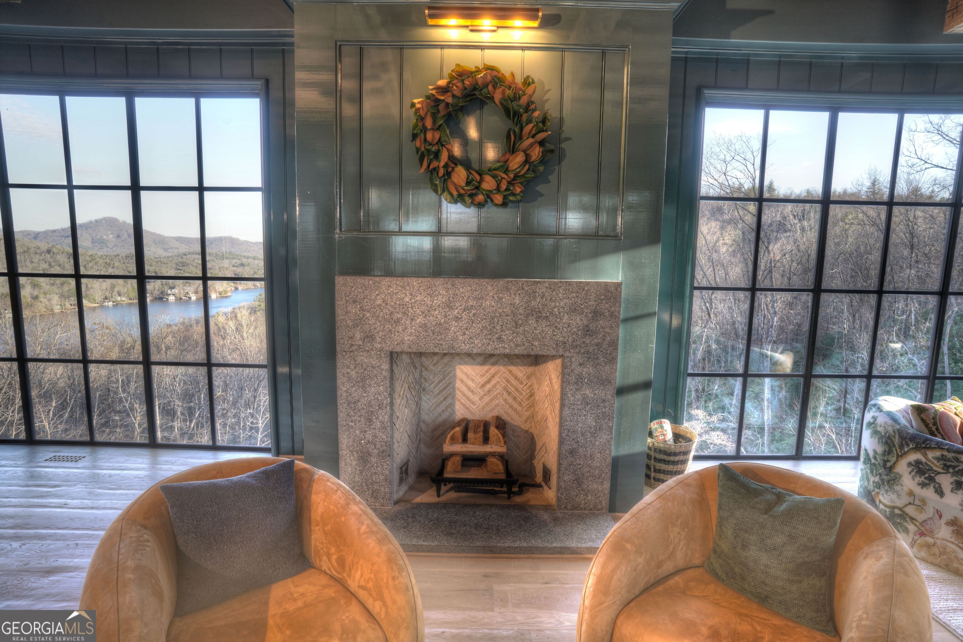 814 Summit Ridge Drive Clarkesville, GA 30523 - Photo 19 of 85 a living room with furniture and a fireplace