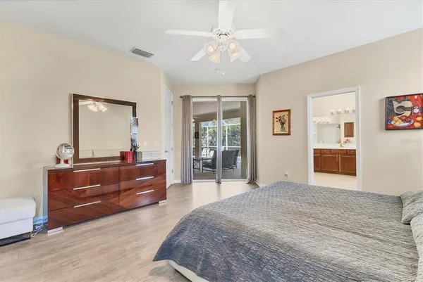 a view of a bathroom with a glass door