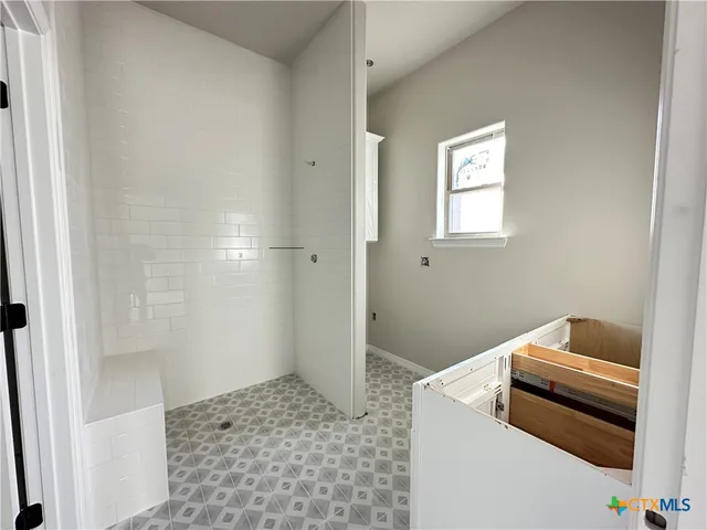 a bathroom with a sink