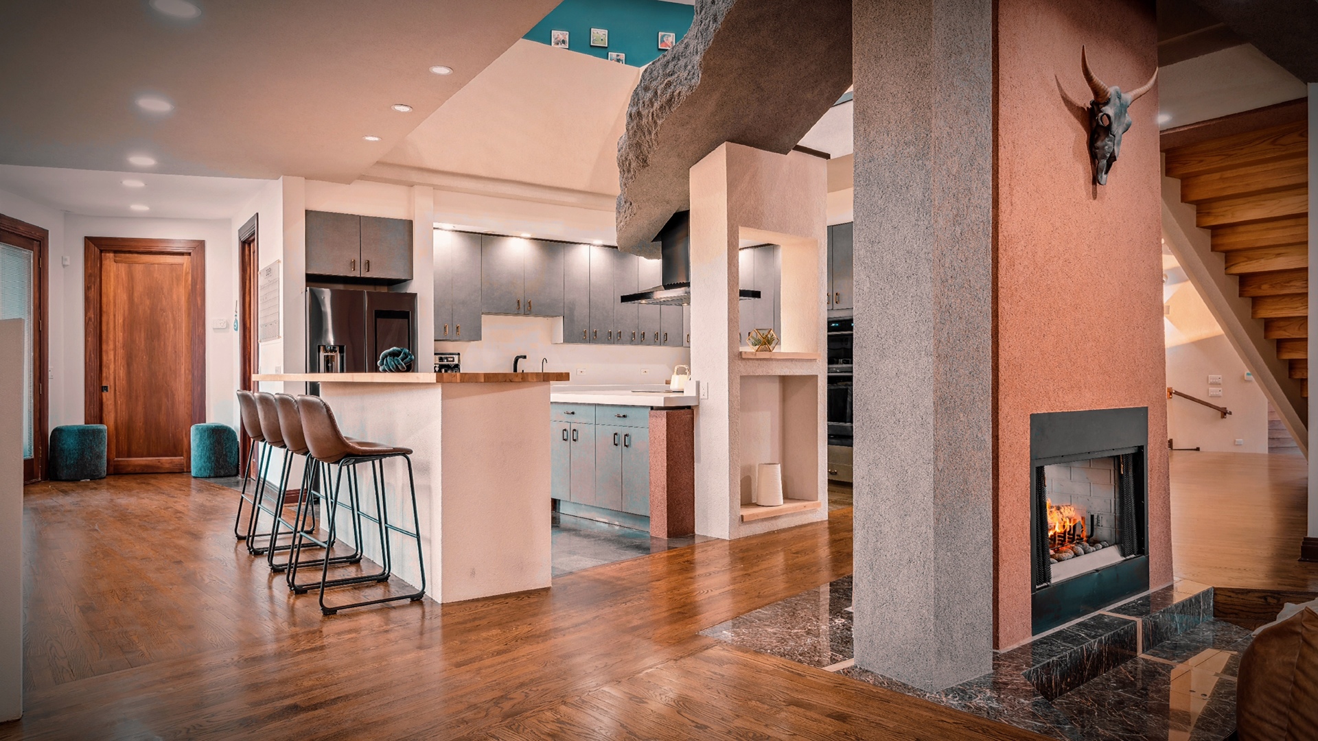9666 Reding Circle Des Plaines, IL 60016 - Photo 21 of 54 a kitchen with stainless steel appliances kitchen island granite countertop a refrigerator and cabinets