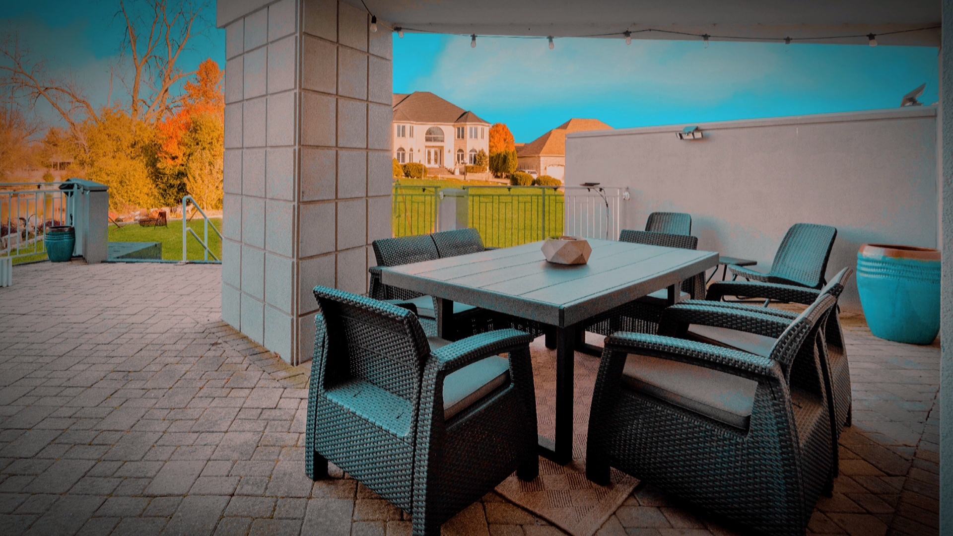 9666 Reding Circle Des Plaines, IL 60016 - Photo 36 of 54 a backyard of a house with barbeque oven table and chairs