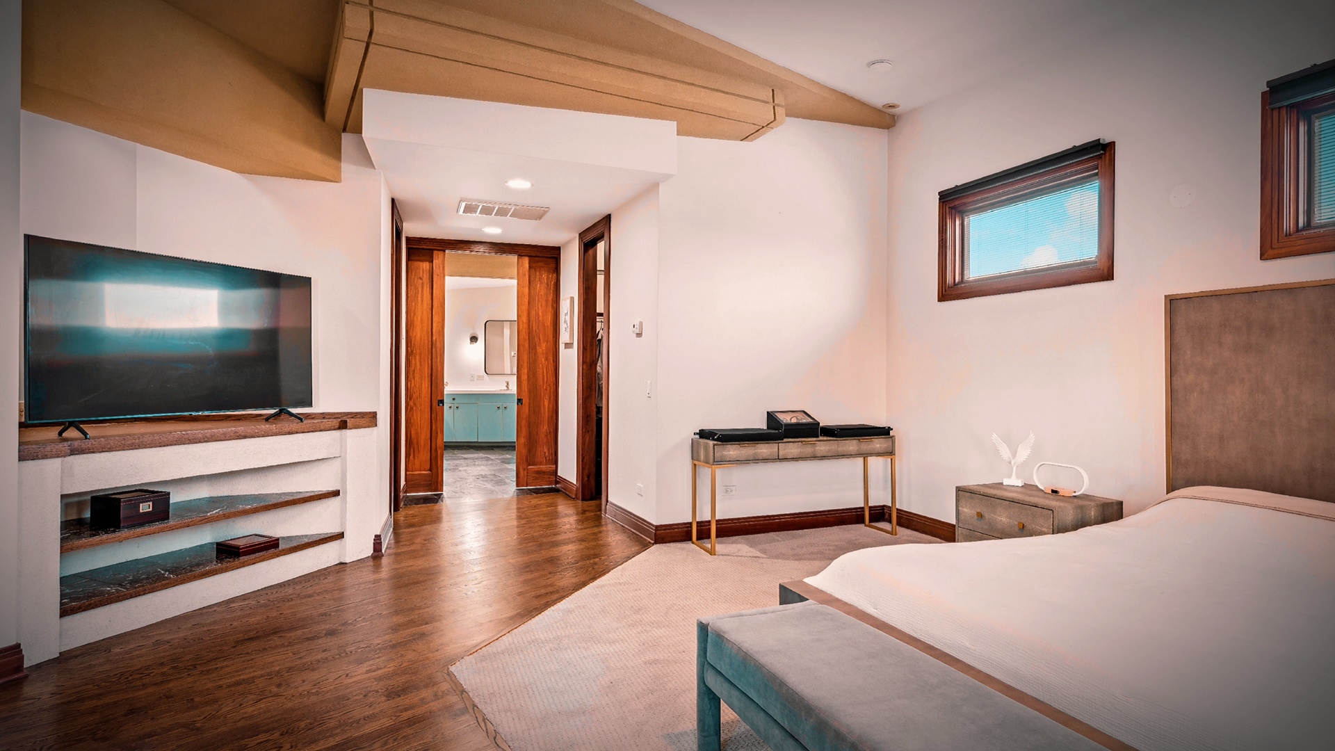 9666 Reding Circle Des Plaines, IL 60016 - Photo 38 of 54 a bedroom with furniture and flat screen tv