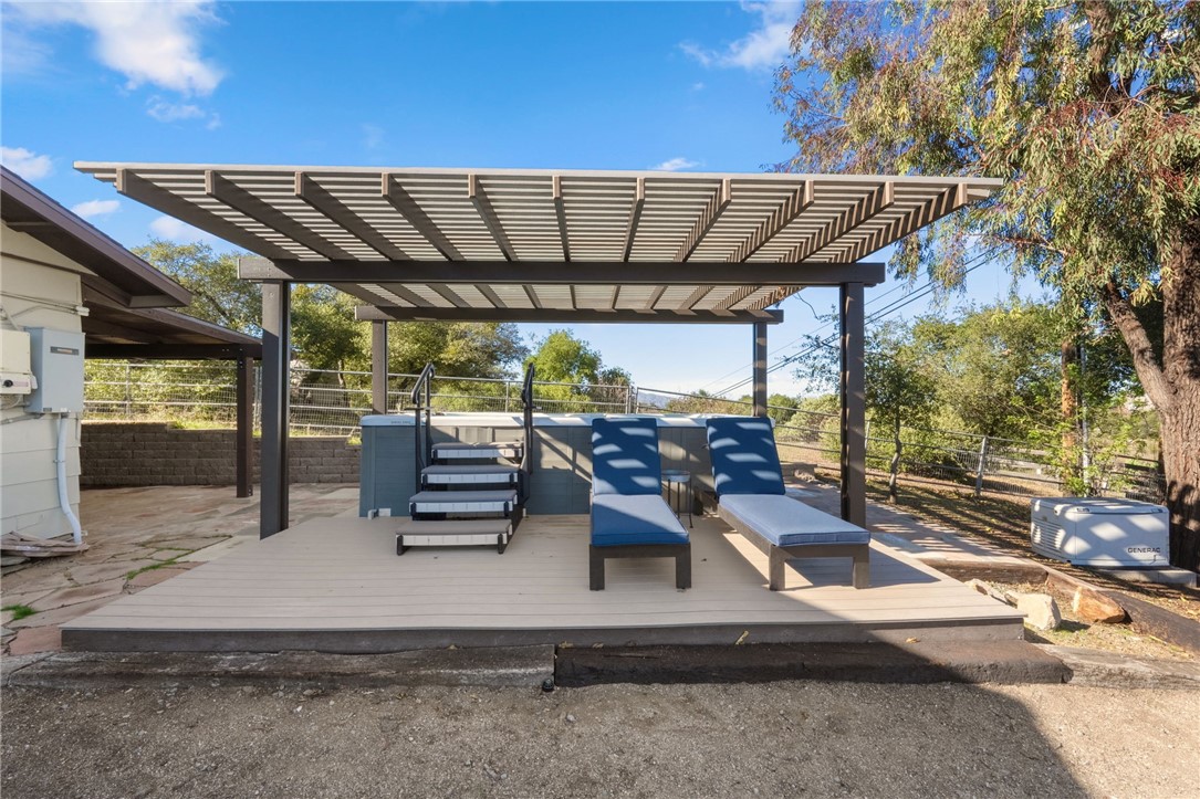 17705 Rodeo Road Lake Elsinore, CA 92530 - Photo 29 of 65 Deck with 16ft swim spa