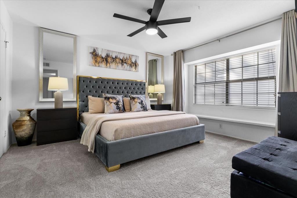 1208 Kesser Drive Plano, TX 75025 - Photo 19 of 33 Bedroom featuring carpet floors and ceiling fan