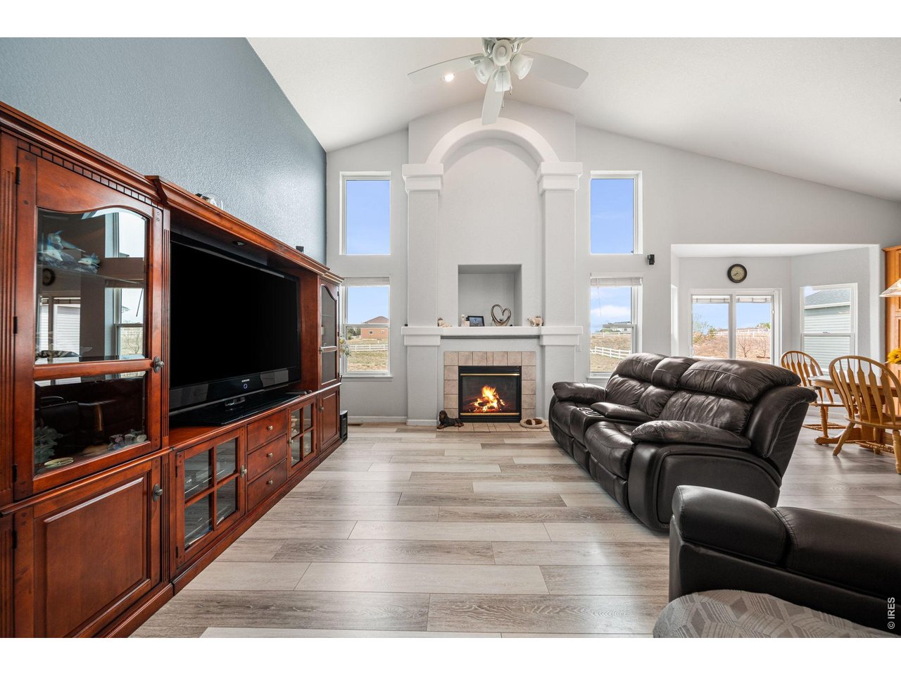 16645 Tree Haven Street Hudson, CO 80642 - Photo 13 of 38 Family Room with Cozy Fireplace