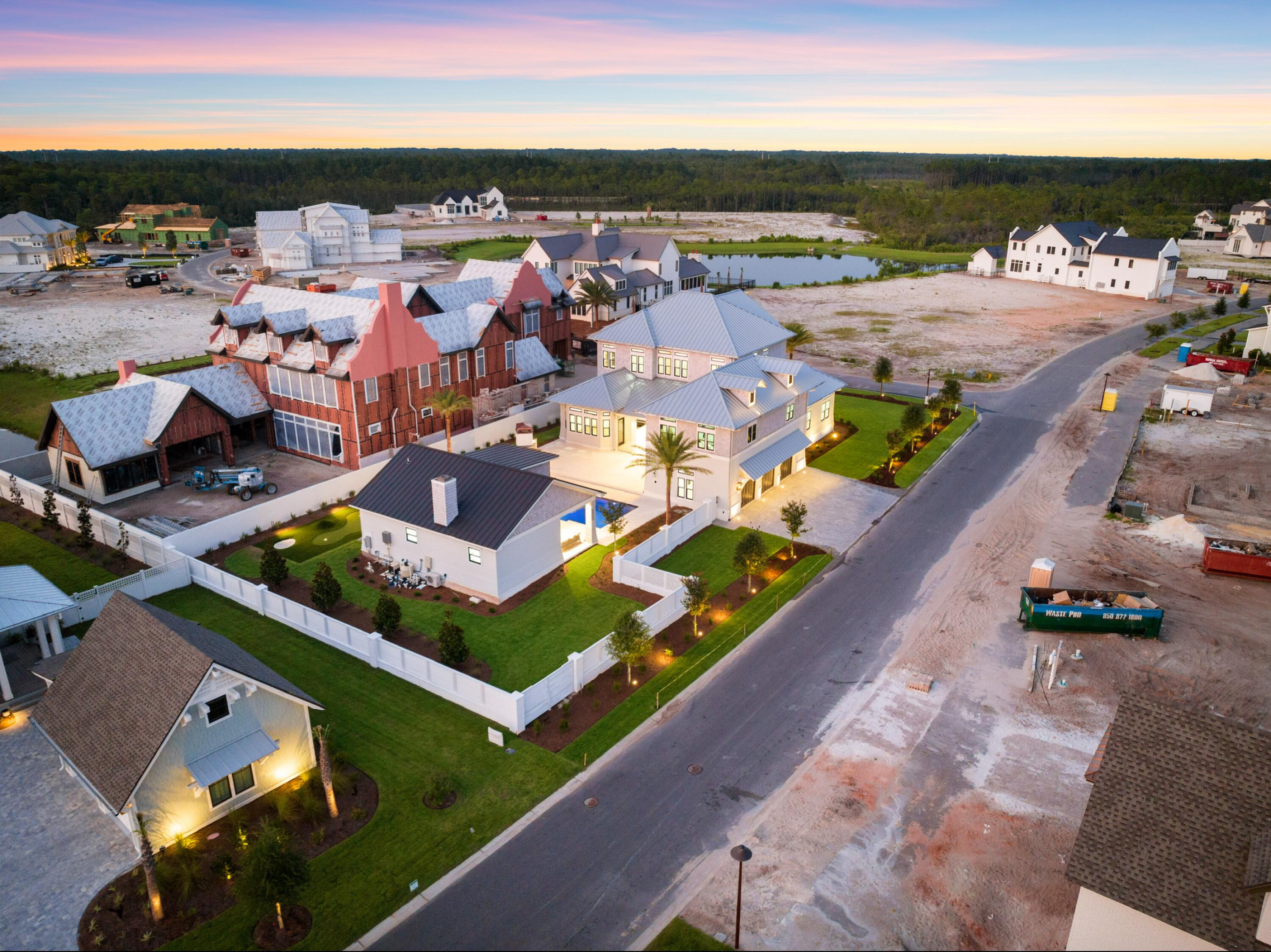 19 Quail Hollow Inlet Beach, FL 32461 - Photo 12 of 84 an aerial view of a house with a ocean view