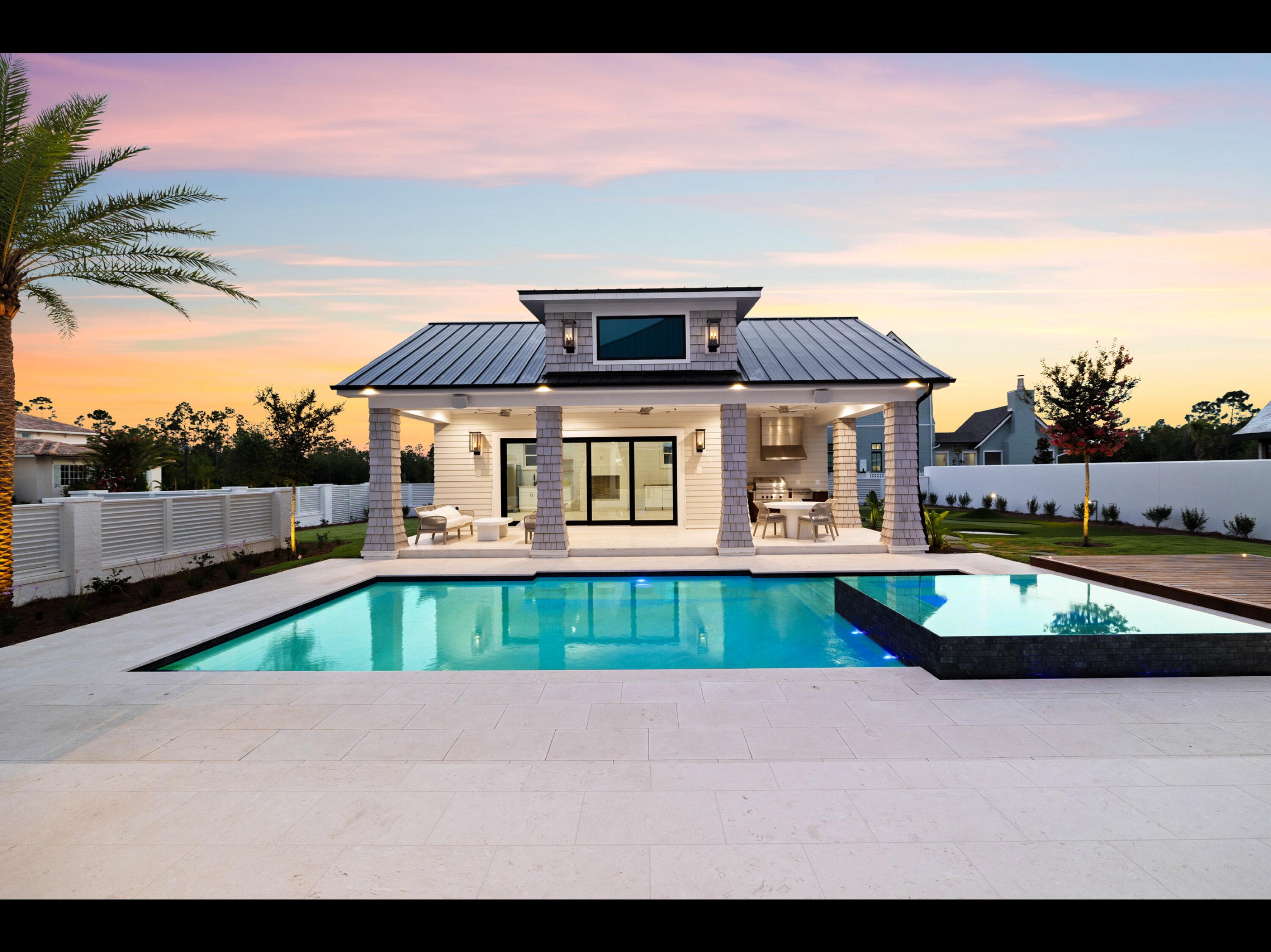19 Quail Hollow Inlet Beach, FL 32461 - Photo 13 of 84 a front view of a house with swimming pool