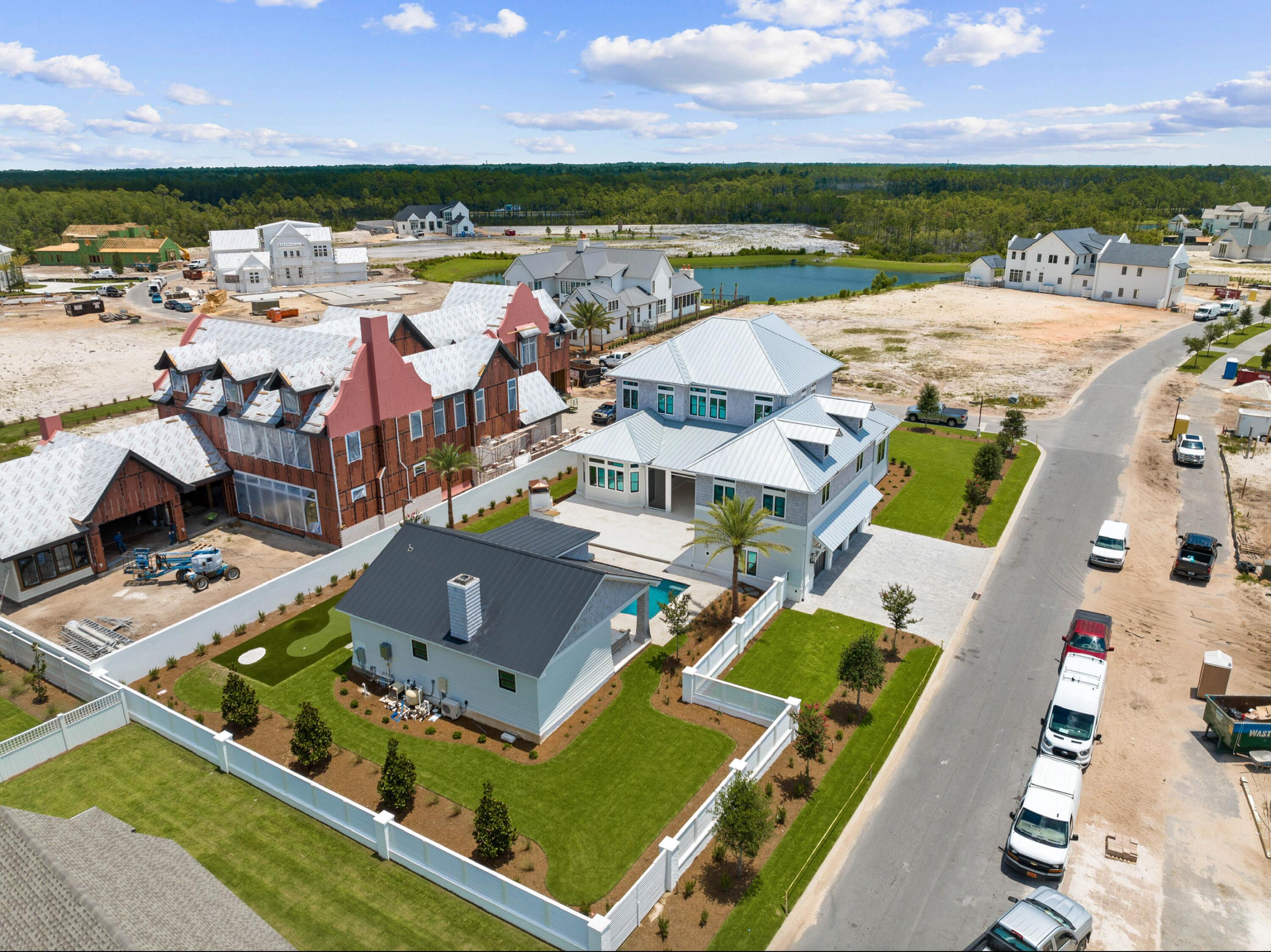 19 Quail Hollow Inlet Beach, FL 32461 - Photo 28 of 84 an aerial view of a house with a ocean view