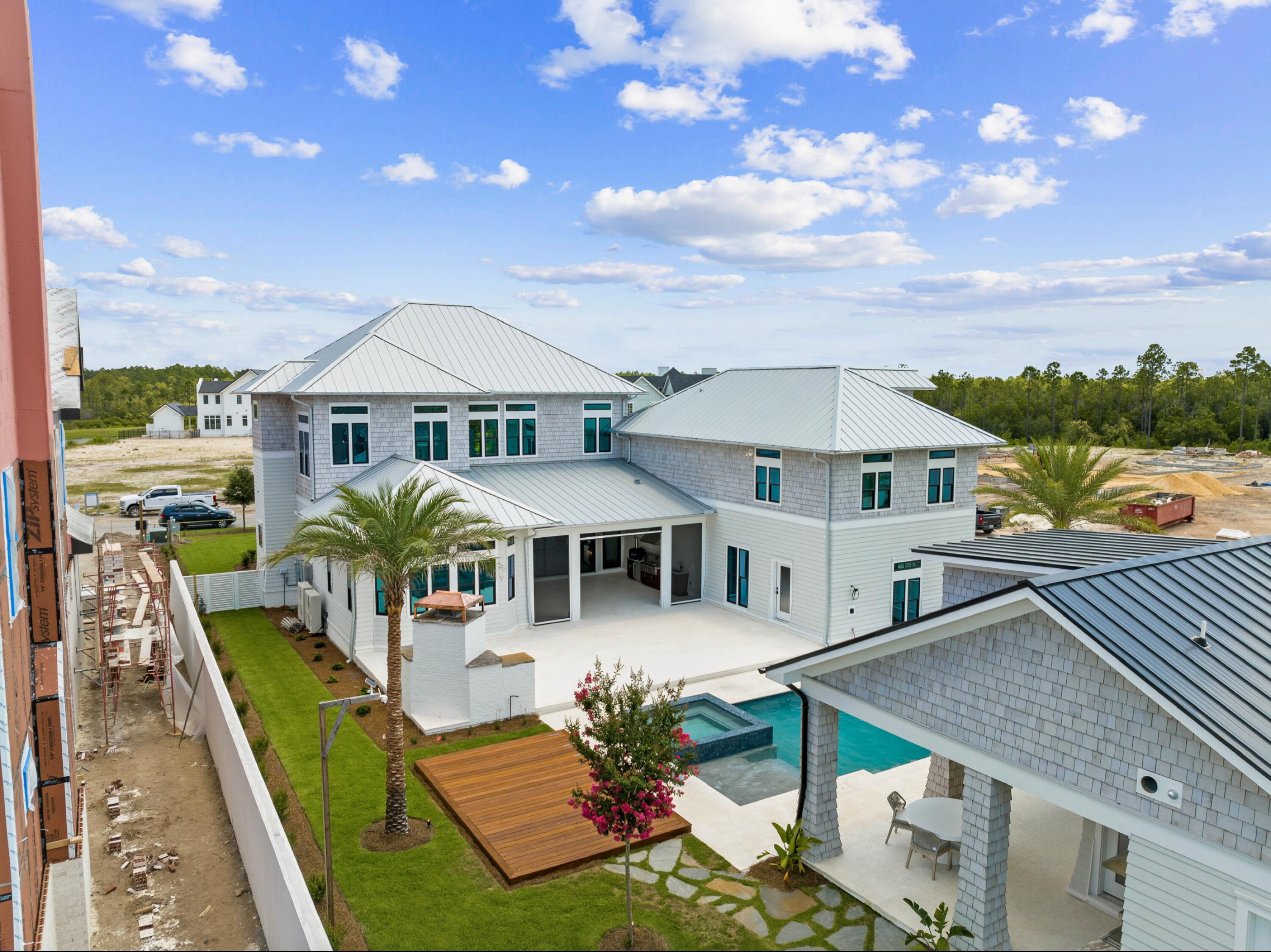 19 Quail Hollow Inlet Beach, FL 32461 - Photo 29 of 84 an aerial view of a house with swimming pool and sitting area