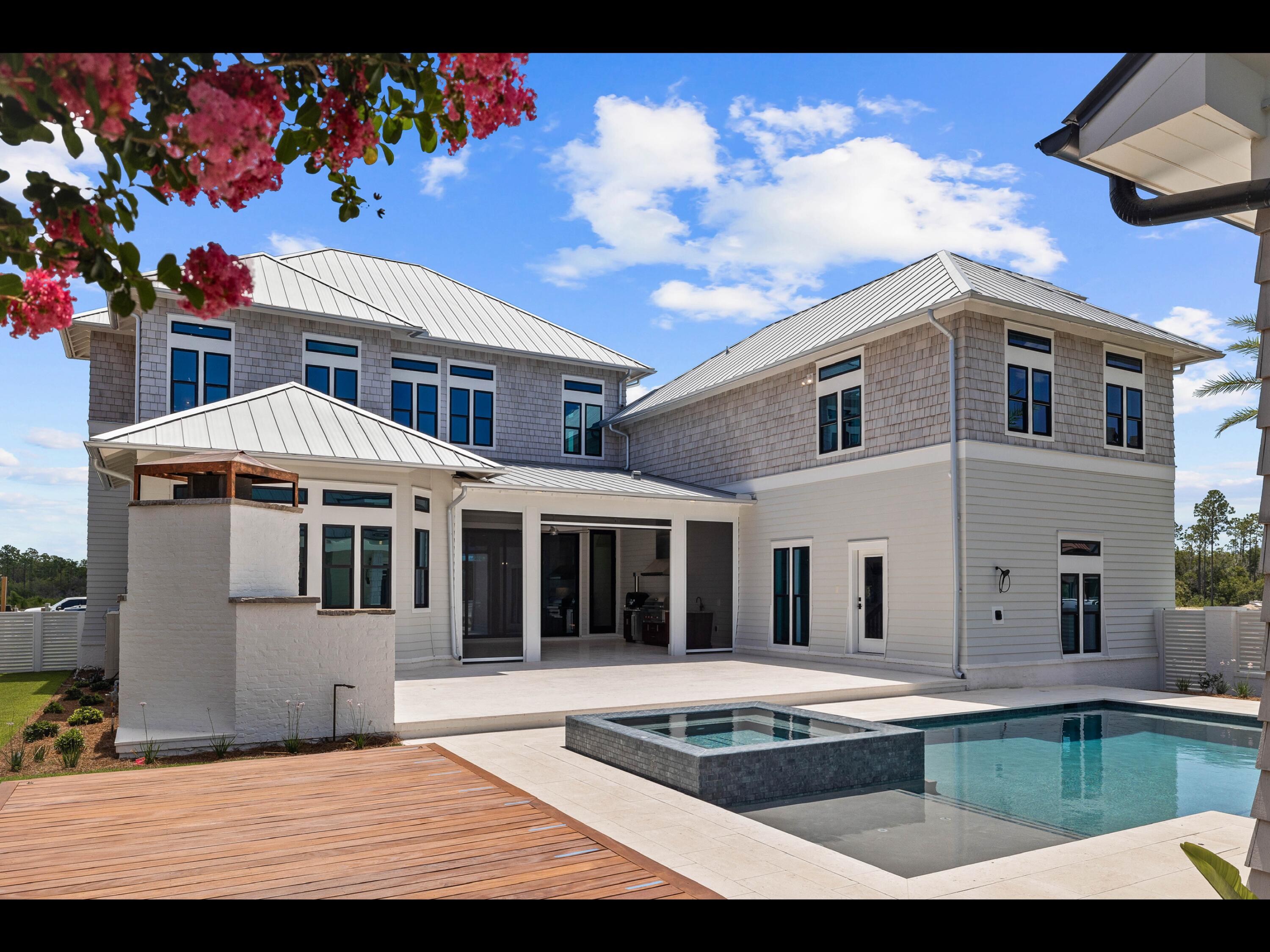 19 Quail Hollow Inlet Beach, FL 32461 - Photo 30 of 84 a front view of a house with swimming pool