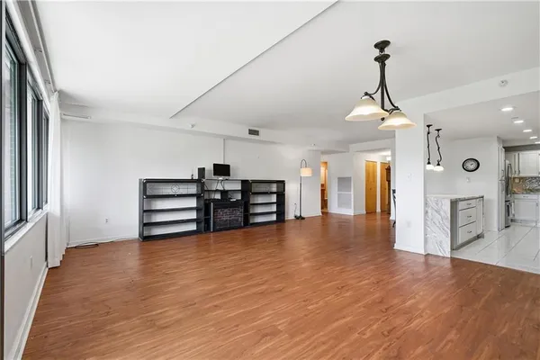 a view of livingroom with hardwood