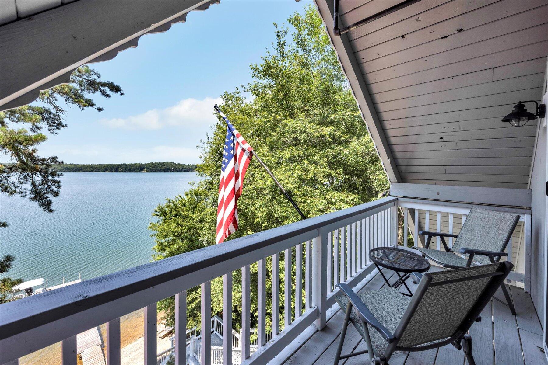 120 Wheeler Road Mashpee, MA 02649 - Photo 26 of 49 a view of a balcony with furniture