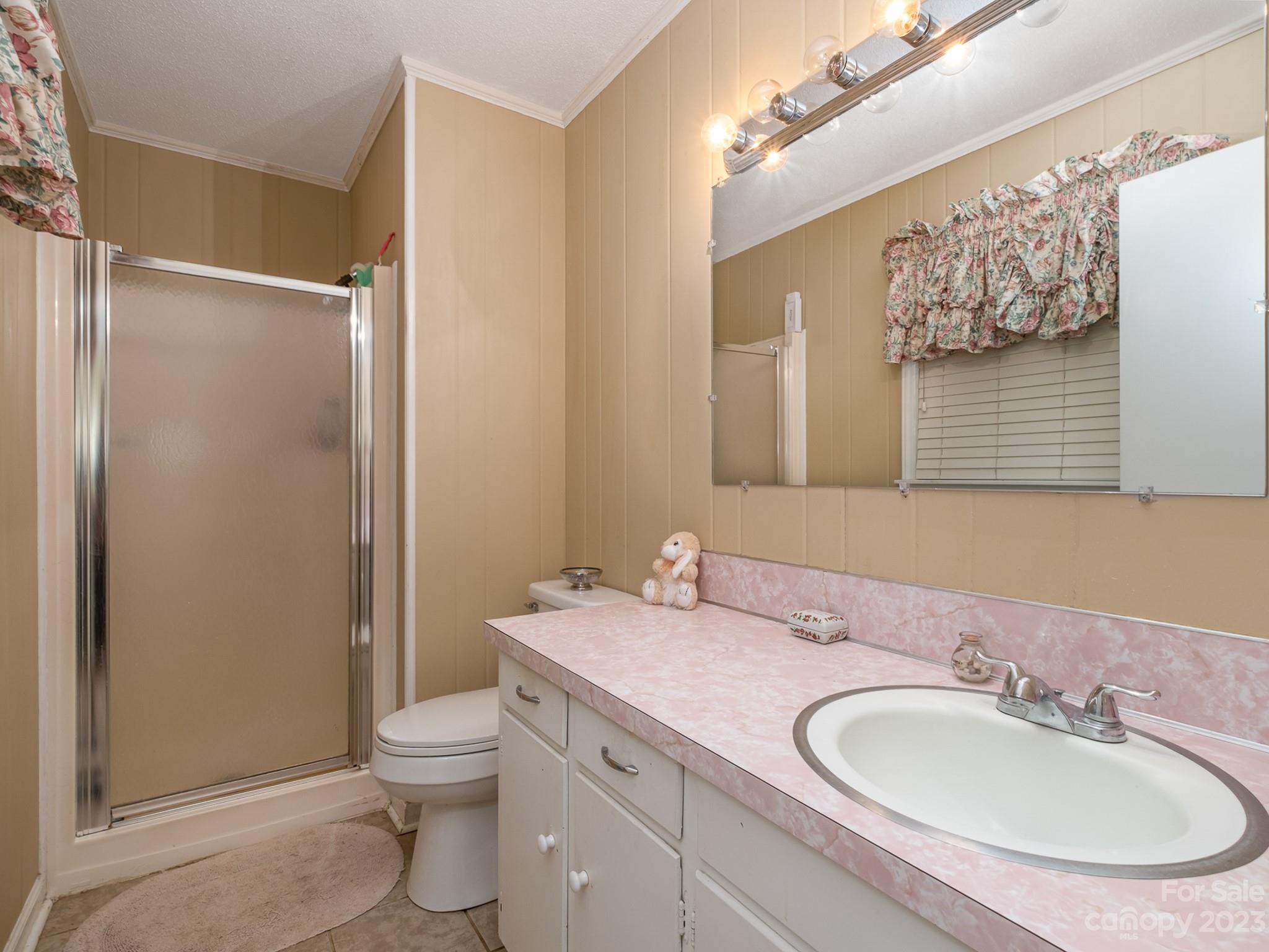 648 Blacksnake Road Stanley, NC 28164 - Photo 18 of 24 a bathroom with a toilet sink and mirror