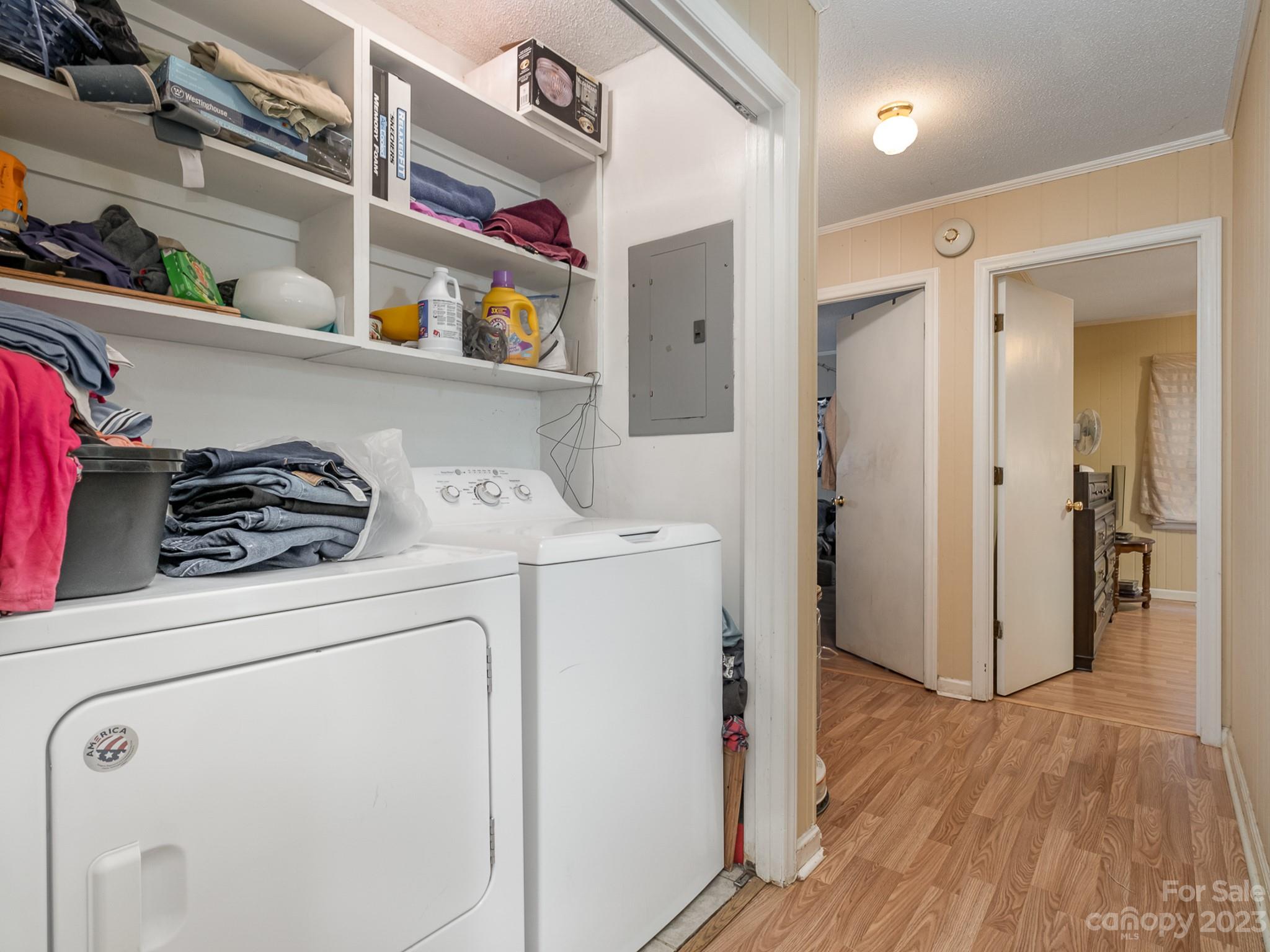 648 Blacksnake Road Stanley, NC 28164 - Photo 21 of 24 a utility room with dryer and washer