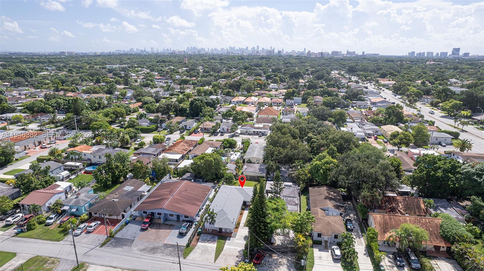 2275 Southwest 61st Avenue Miami, FL 33155 - Photo 5 of 53 an aerial view of a city with lots of residential buildings