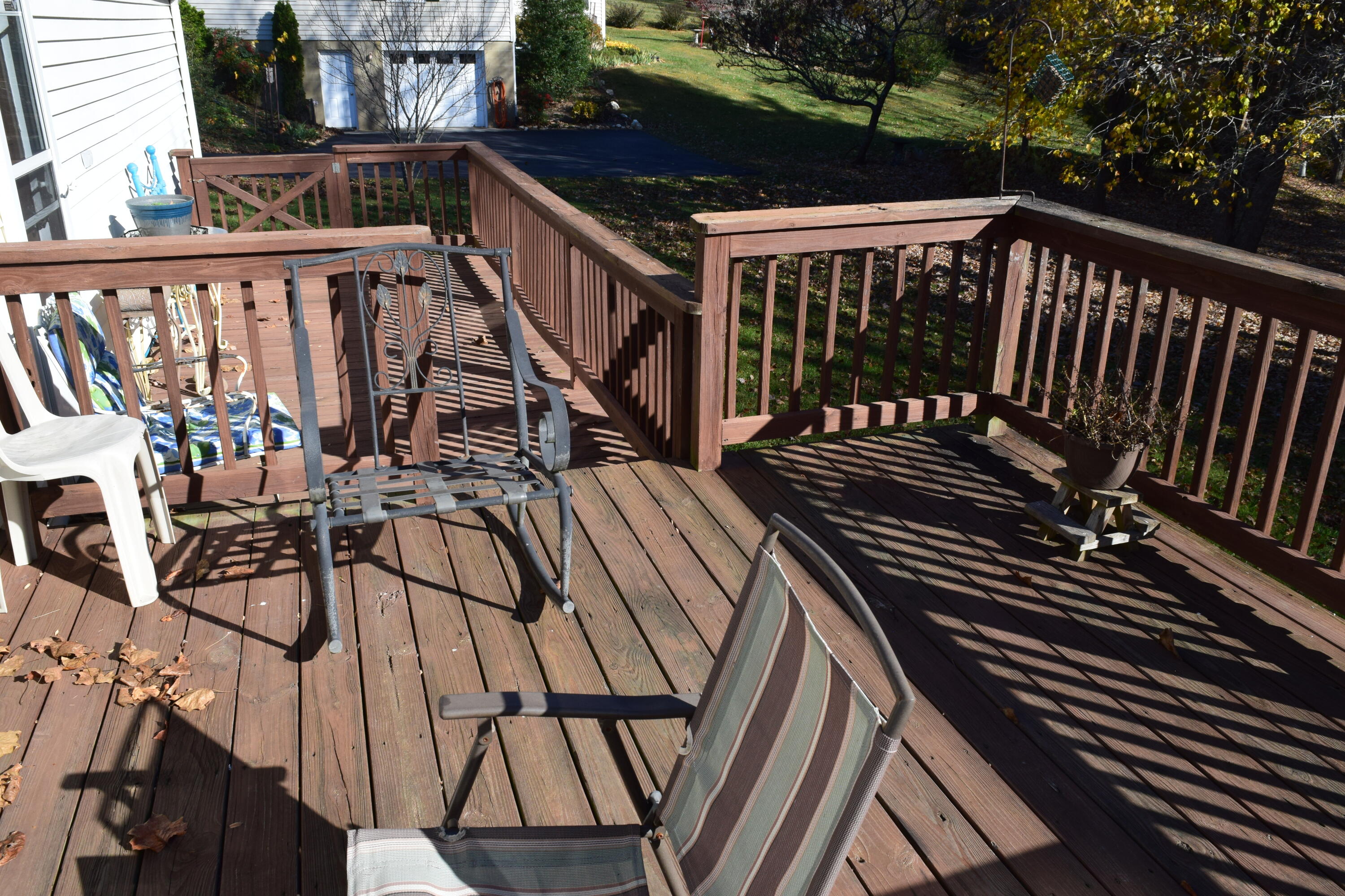 695 Long Level Road Southwest Floyd, VA 24091 - Photo 53 of 55 a view of balcony with wooden floor and seating space