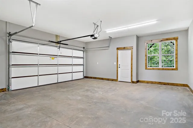 a view of a house with a large window