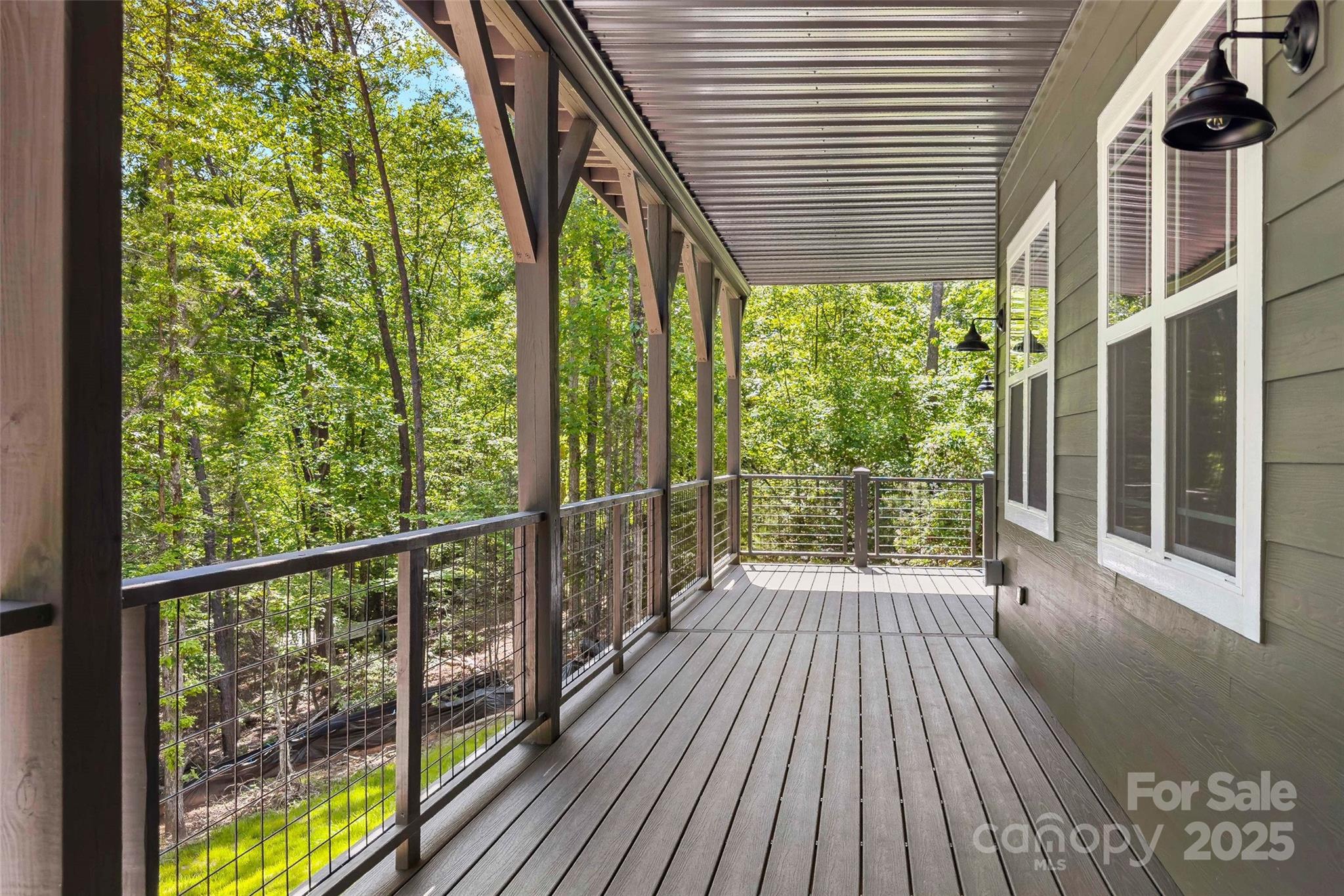 23 Laurel Crest Lane Mill Spring, NC 28756 - Photo 41 of 46 a view of balcony with wooden floor