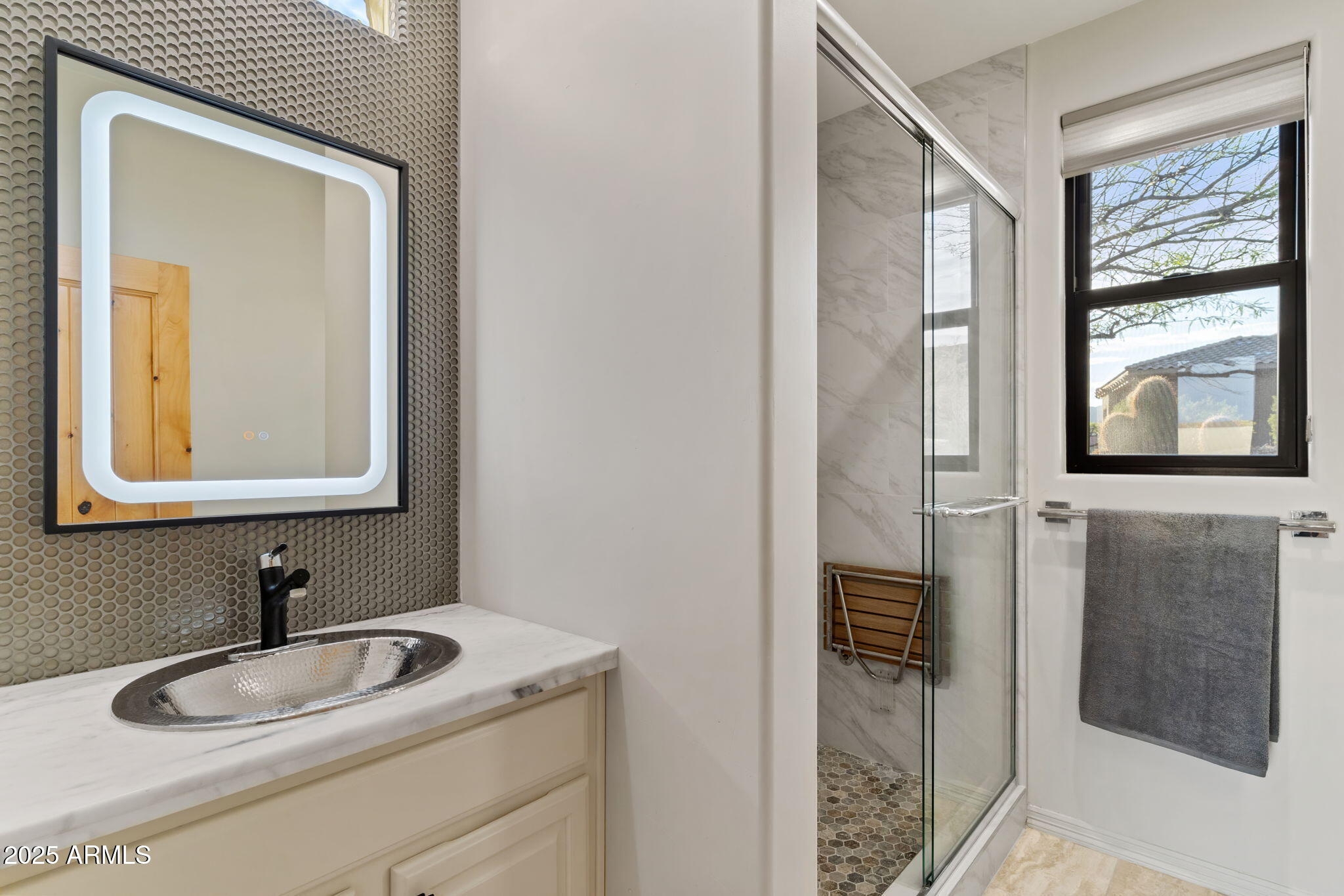 15730 East Eagle Crest Road Fountain Hills, AZ 85268 - Photo 40 of 77 a bathroom with a sink and a mirror