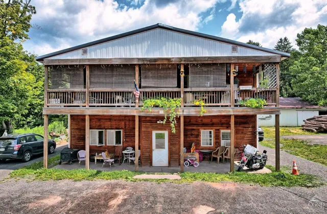 a front view of a house