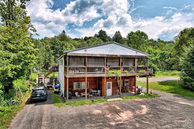 a front view of a house