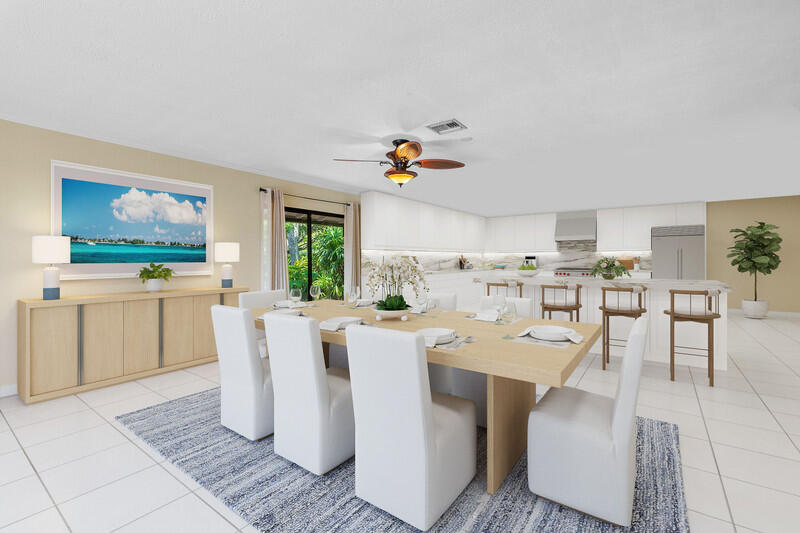 5290 Boca Marina Circle South Boca Raton, FL 33487 - Photo 19 of 39 staged dining and kitchen2