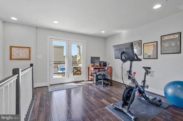 a large building with a street