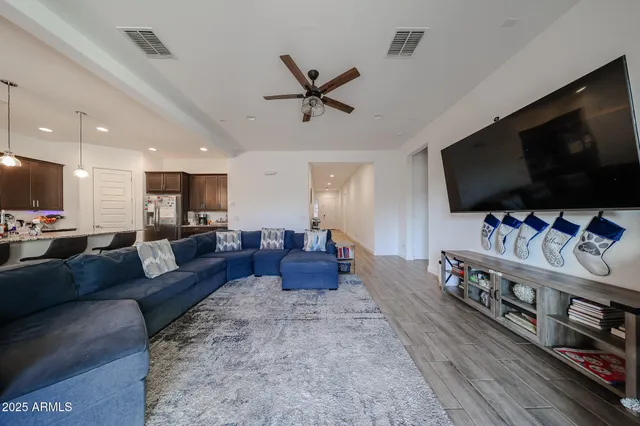 a bedroom with a bed and a closet