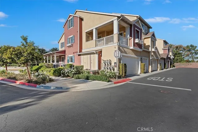 a street view along with residential houses