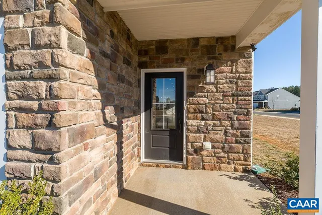 a view of front door of house