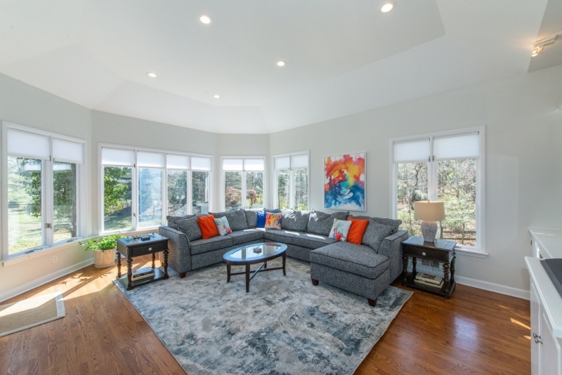 32 Parsonage Hill Road Short Hills, NJ 07078 - Photo 11 of 49 a living room with furniture and a large window