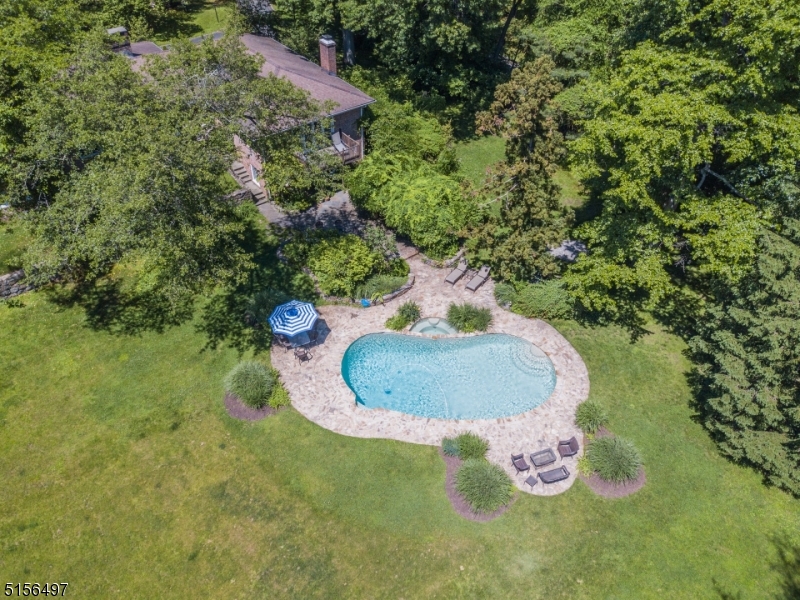 32 Parsonage Hill Road Short Hills, NJ 07078 - Photo 46 of 49 a backyard of a house with a yard and outdoor seating