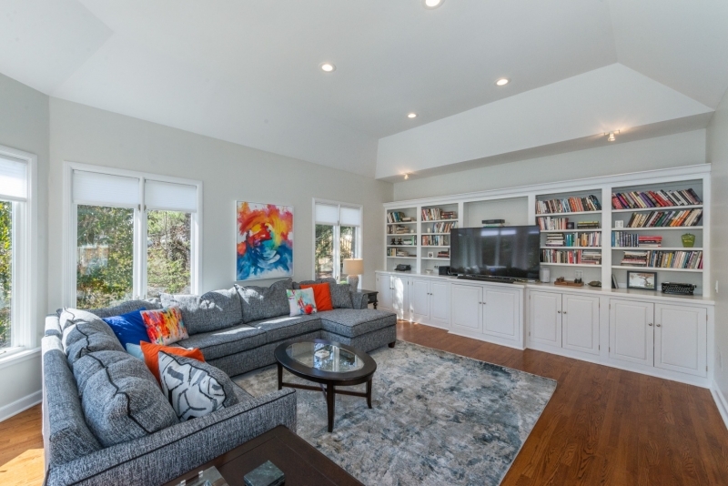 32 Parsonage Hill Road Short Hills, NJ 07078 - Photo 10 of 49 a living room with furniture and a flat screen tv