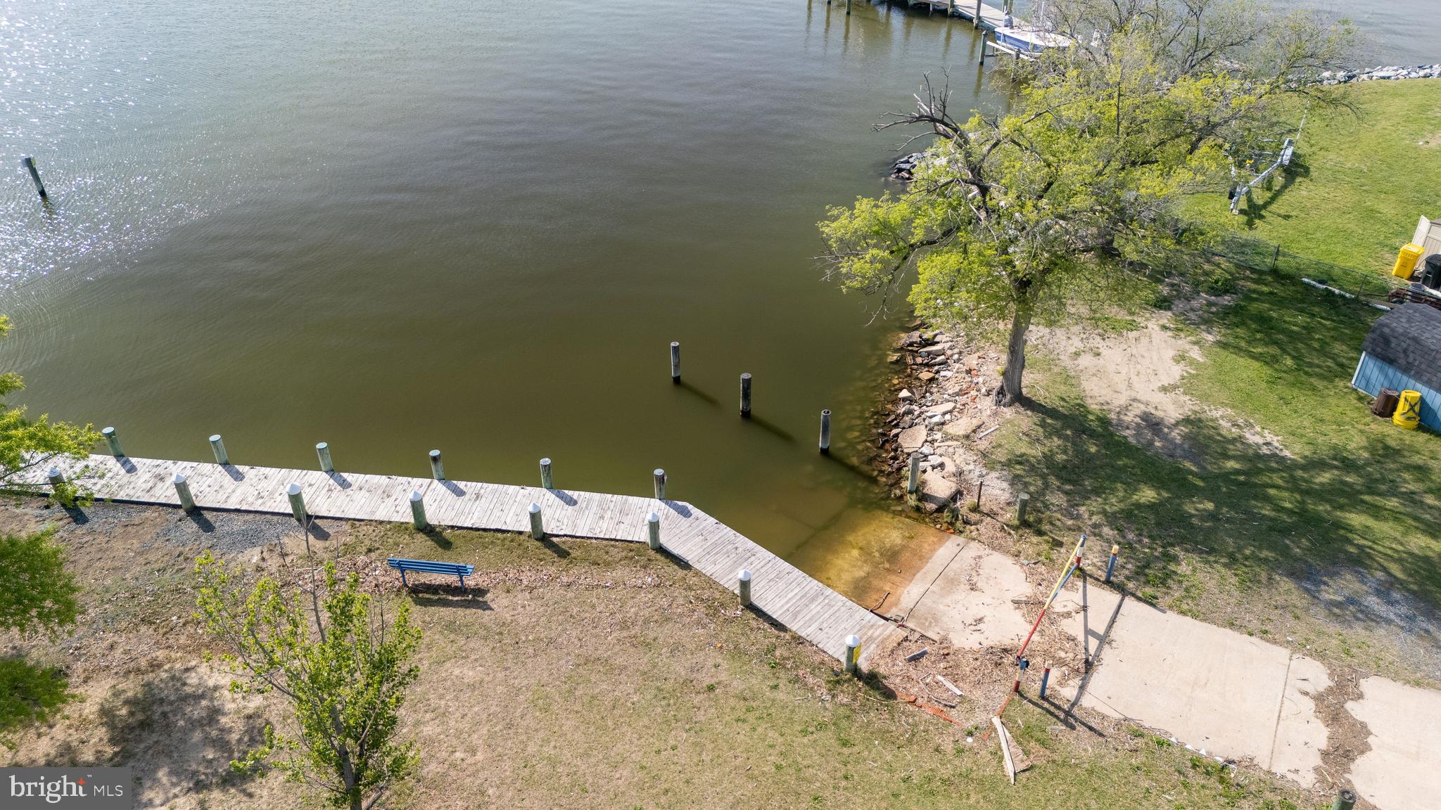 1816 Cremen Road Pasadena, MD 21122 - Photo 9 of 11 Drone shot of community boat ramp