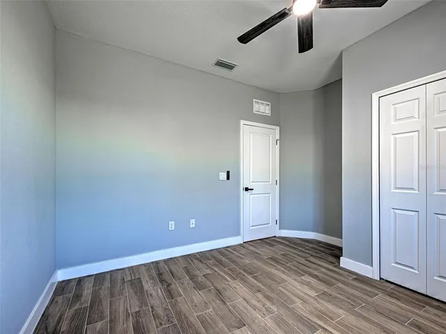 wooden floor in an empty room
