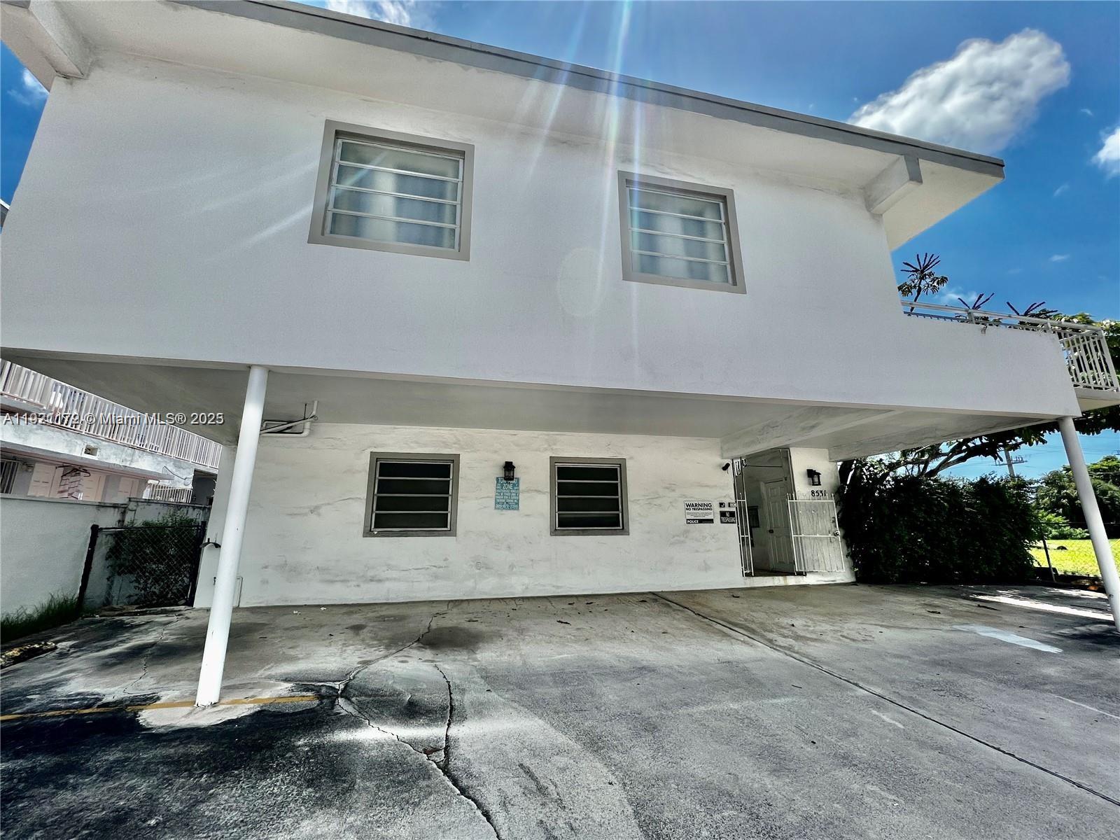 8531 Harding Avenue, Unit 1 Miami Beach, FL 33141 - Photo 11 of 11 a view of a garage