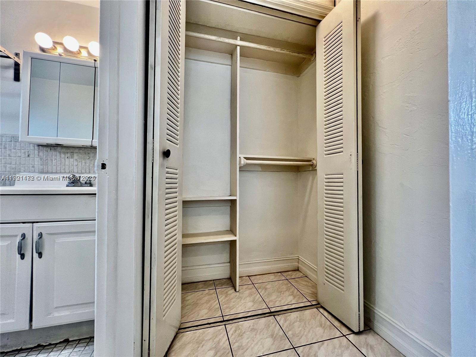 8531 Harding Avenue, Unit 1 Miami Beach, FL 33141 - Photo 8 of 11 a view of closet area