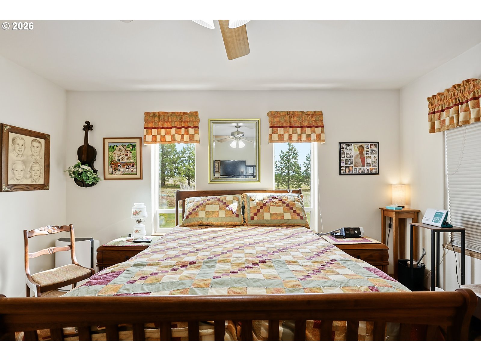 64 Seely Drive Goldendale, WA 98620 - Photo 26 of 46 a bedroom with a bed and wooden floor