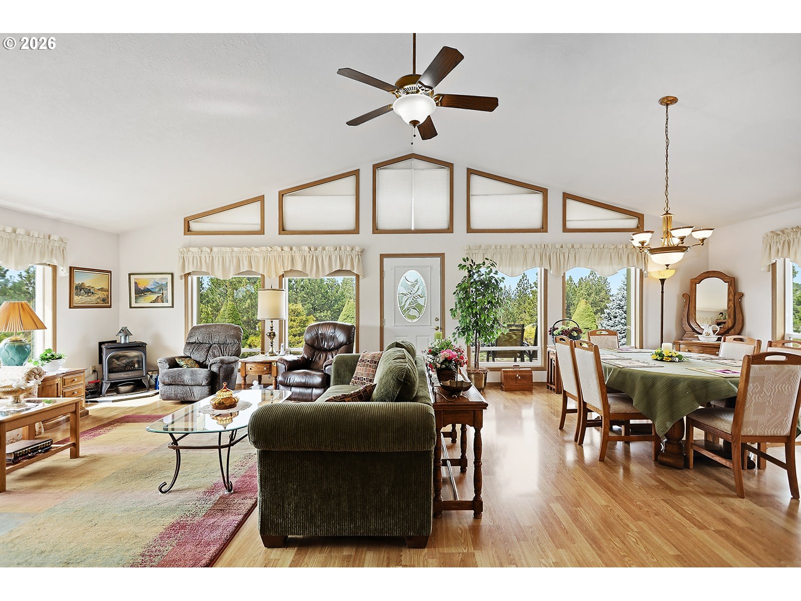 64 Seely Drive Goldendale, WA 98620 - Photo 4 of 46 a living room with furniture a large window with wooden floor