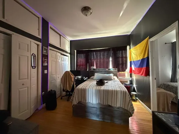 a room with furniture and a window