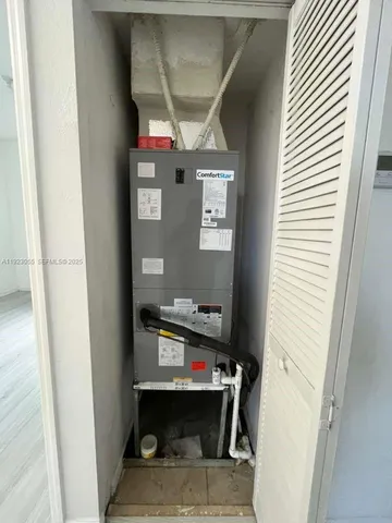 a room with storage and utility