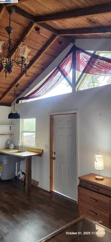 a view of a room with furniture